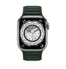 Превью-изображение №3 для товара «Apple Watch Series 7 45mm Titanium Case with Leather Link Sequoia Green (GPS+CEL)»