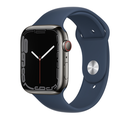 Превью-изображение №1 для товара «Apple Watch Series 7 45mm Graphite Stainless Steel Case with Abyss Blue Sport Band (GPS+CEL)»