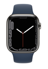 Превью-изображение №2 для товара «Apple Watch Series 7 45mm Graphite Stainless Steel Case with Abyss Blue Sport Band (GPS+CEL)»