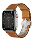 Превью-изображение №1 для товара «Apple Watch Hermes Series 7 45mm Silver Stainless Fauve Buckle (GPS+CEL)»